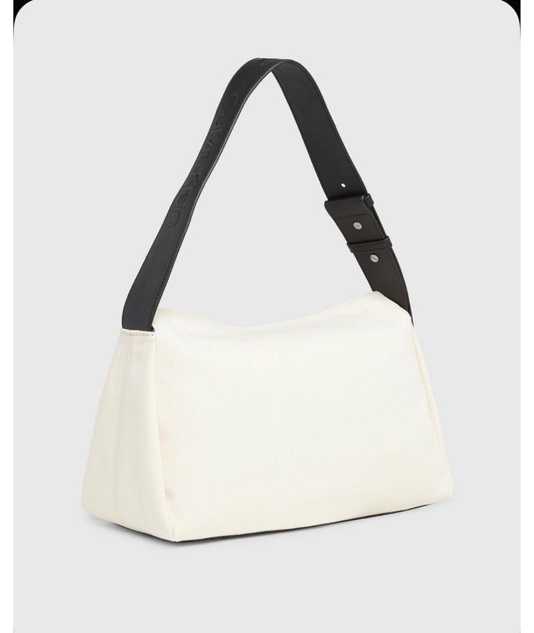 CALVIN KLEIN Бежевая тканевая сумка через плечо, фото 2