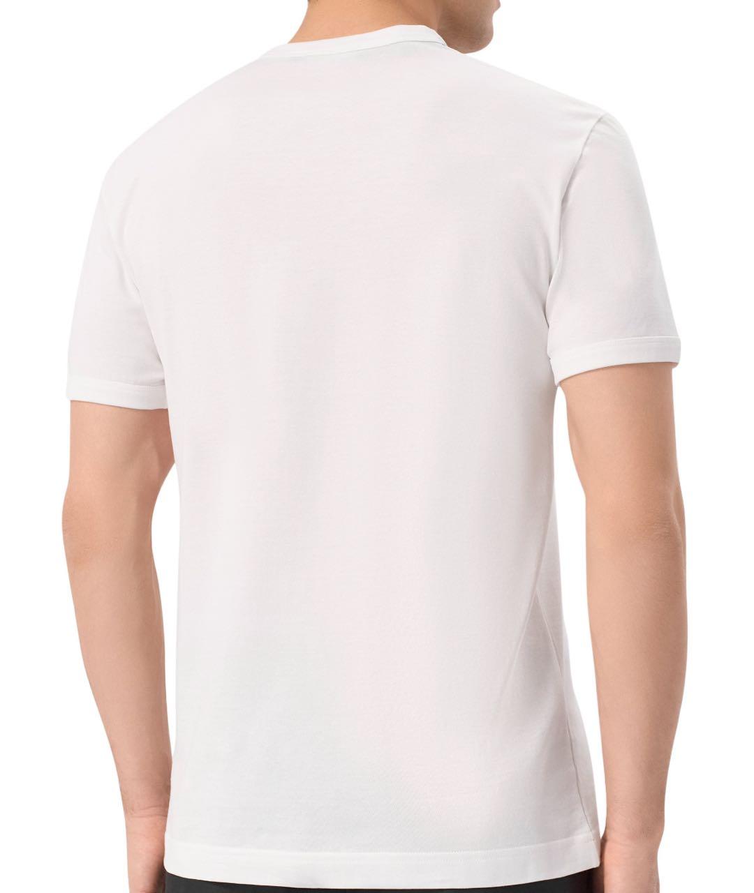 DOLCE&GABBANA Белая хлопковая футболка, фото 3