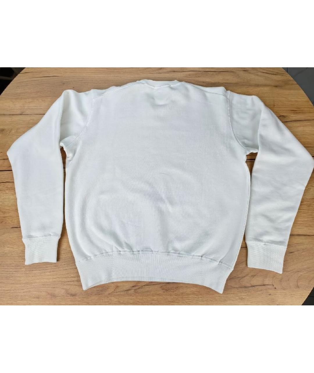 DSQUARED2 Белый хлопковый джемпер / свитер, фото 2