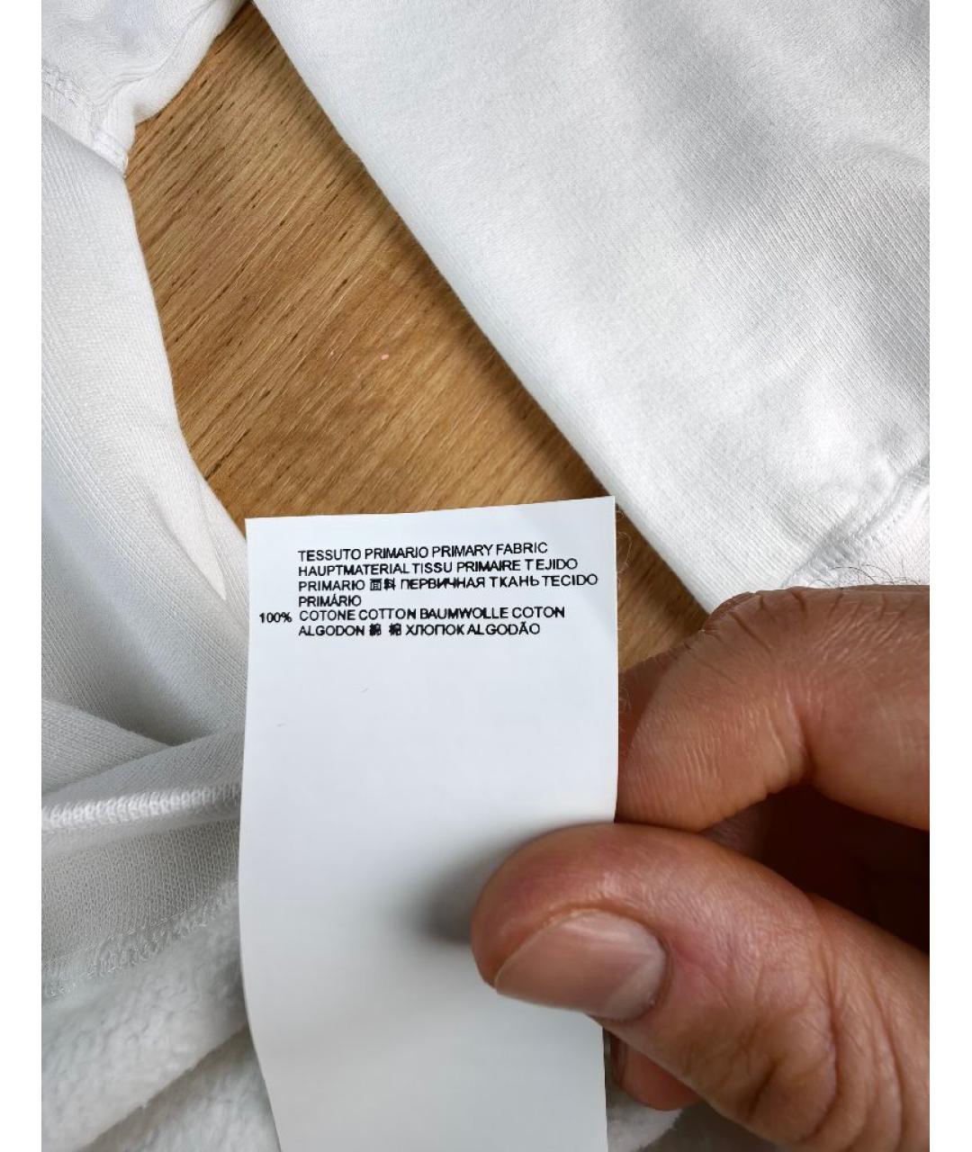 DSQUARED2 Белый хлопковый джемпер / свитер, фото 4