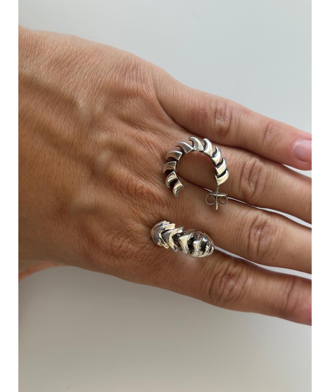 BOTTEGA VENETA Серебряные серебряные серьги, фото 3