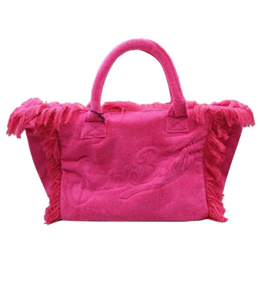 MC2 SAINT BARTH Фуксия тканевая сумка с короткими ручками, фото 3