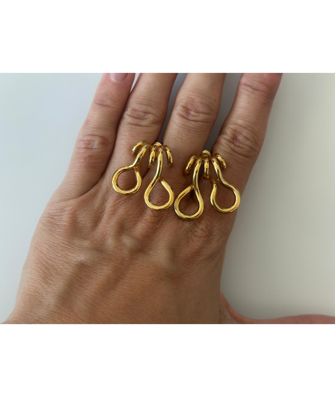 BOTTEGA VENETA Золотые серебряные серьги, фото 2