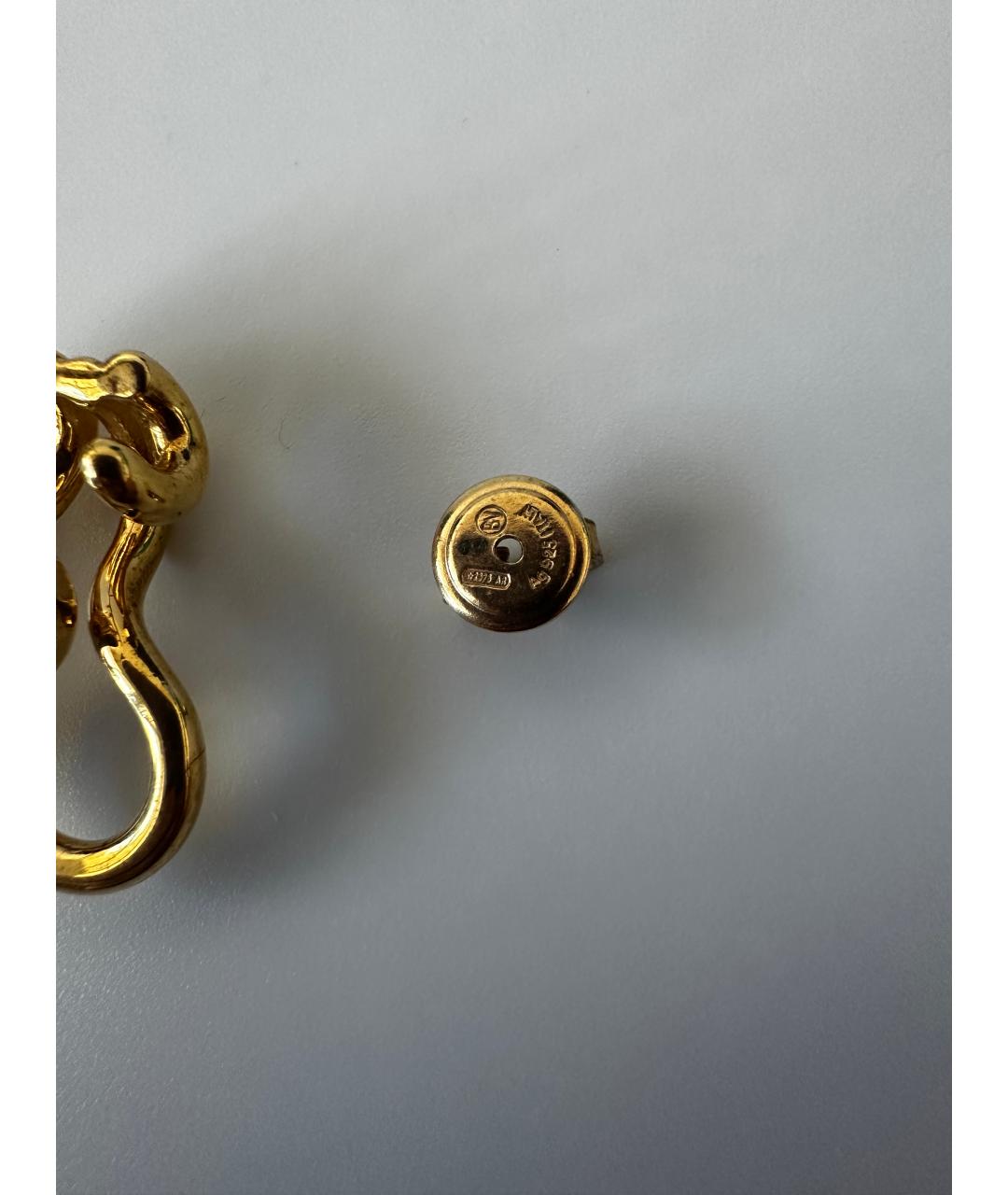 BOTTEGA VENETA Золотые серебряные серьги, фото 3