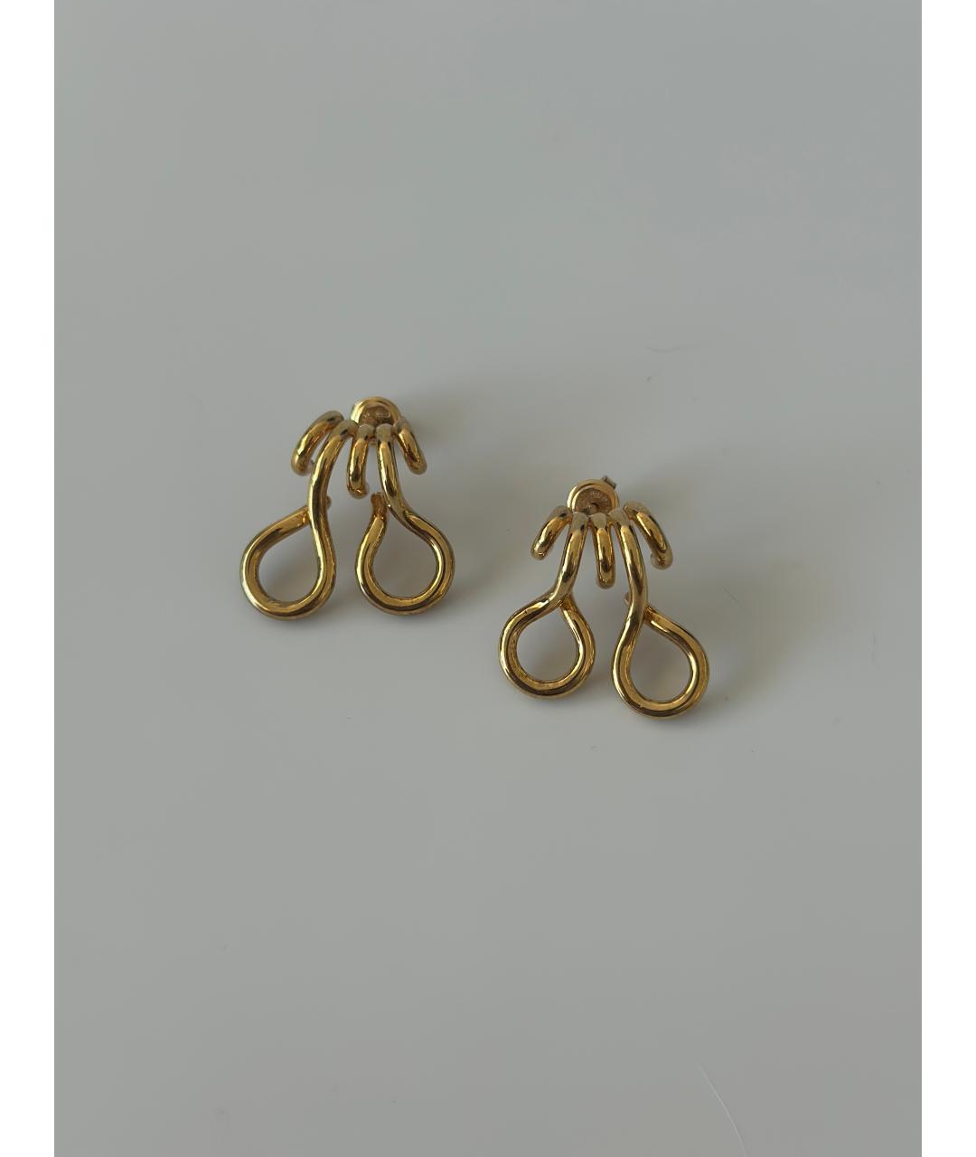 BOTTEGA VENETA Золотые серебряные серьги, фото 5