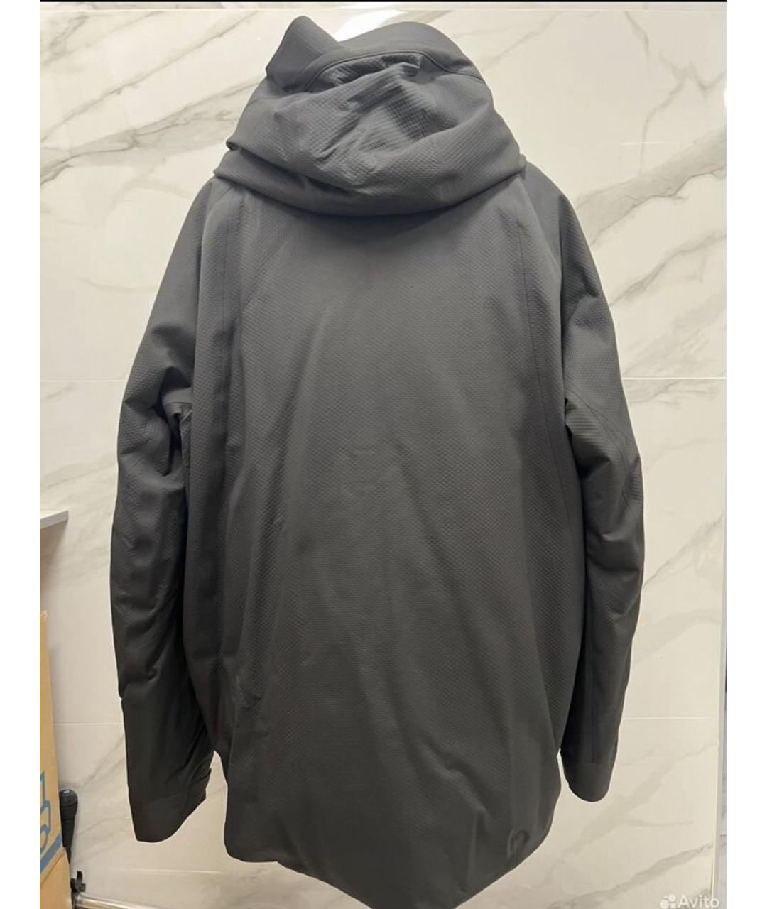 LORO PIANA Антрацитовый полиамидовый пуховик, фото 2