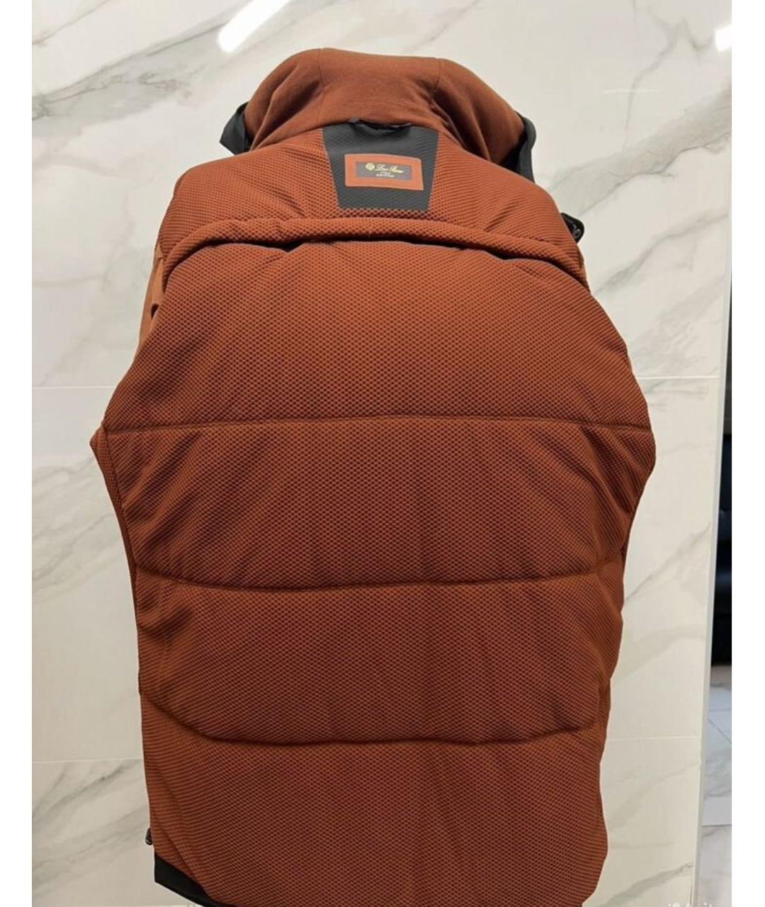 LORO PIANA Антрацитовый полиамидовый пуховик, фото 3