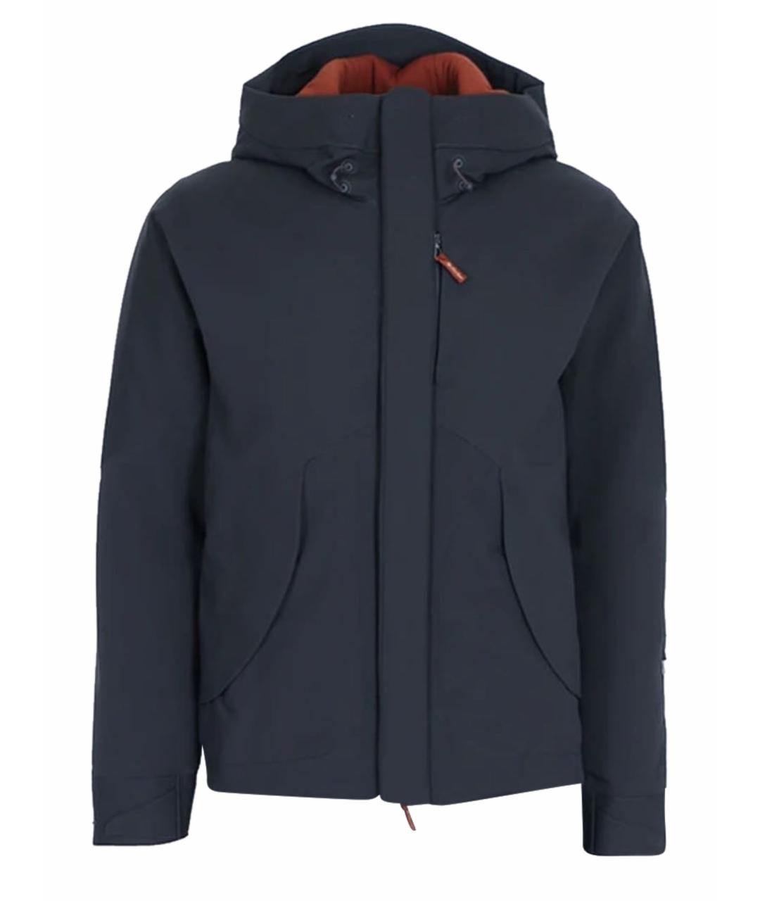 LORO PIANA Антрацитовый полиамидовый пуховик, фото 1