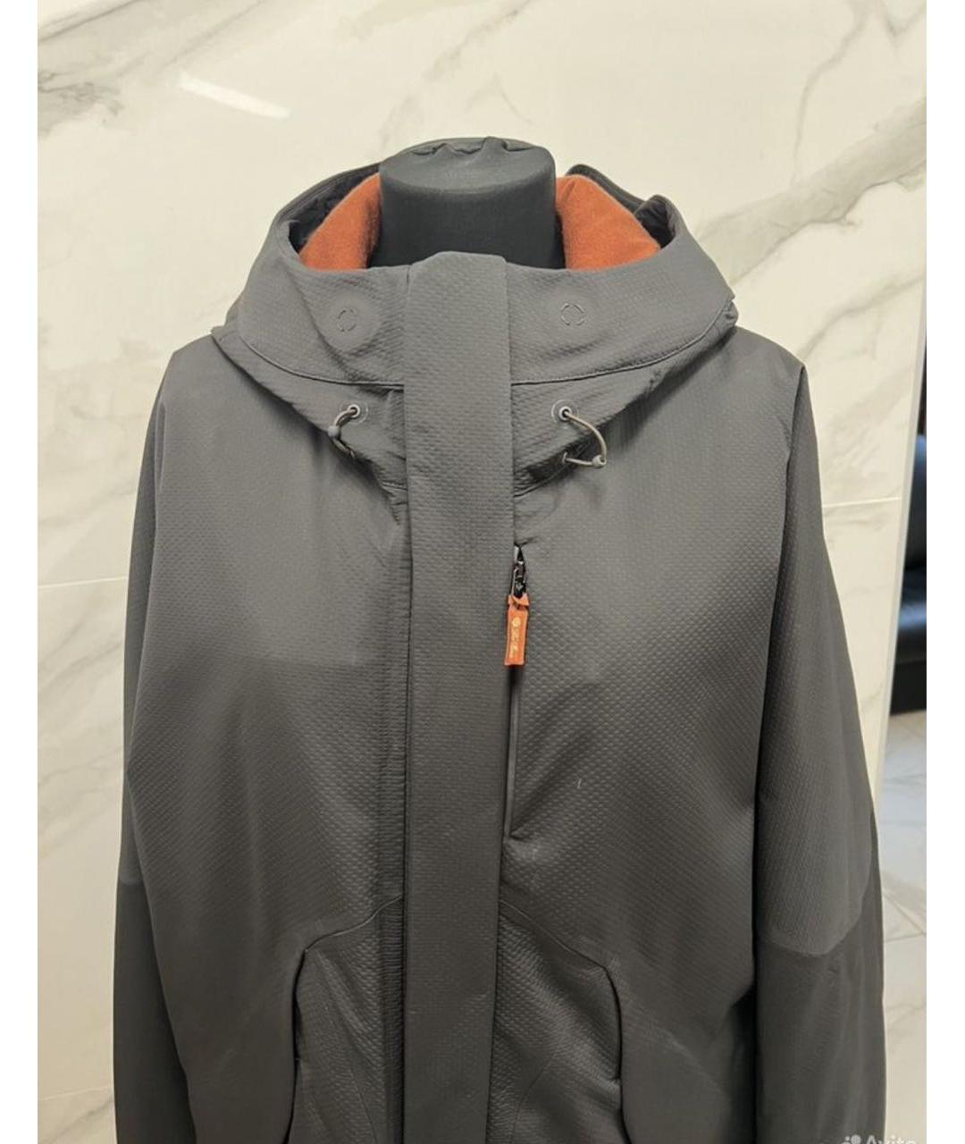 LORO PIANA Антрацитовый полиамидовый пуховик, фото 4