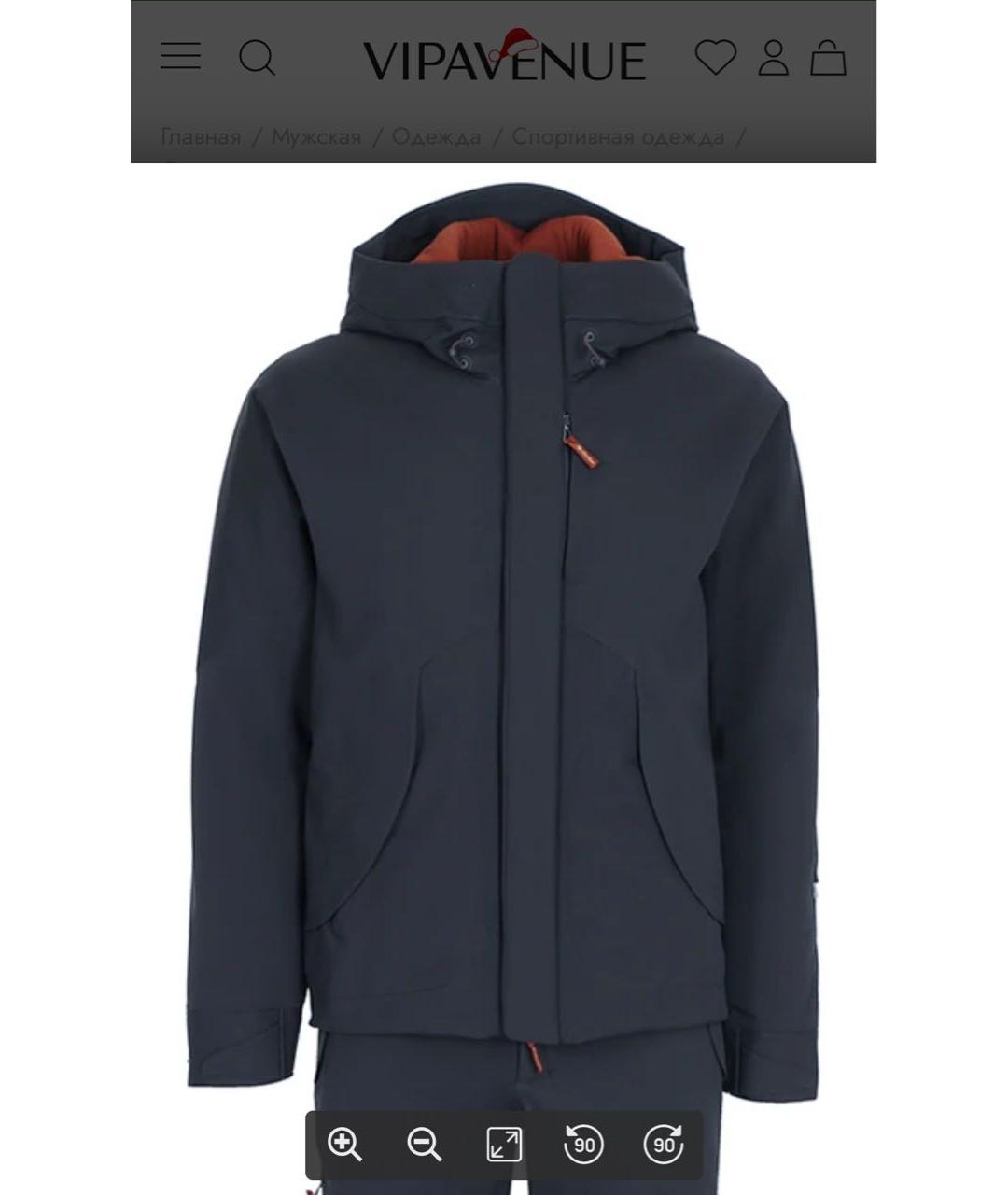 LORO PIANA Антрацитовый полиамидовый пуховик, фото 9