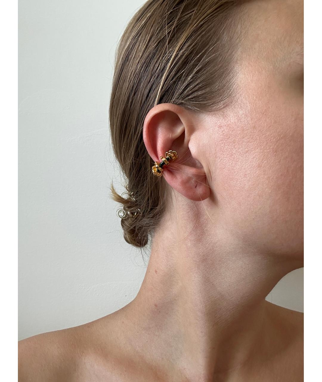 BOTTEGA VENETA Золотые серебряные серьги, фото 4