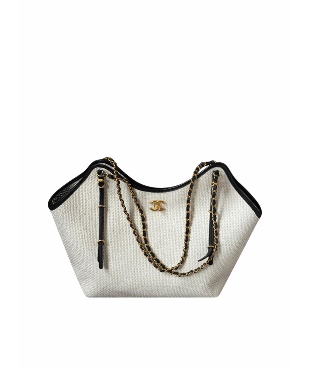 CHANEL Белая сумка тоут, фото 1