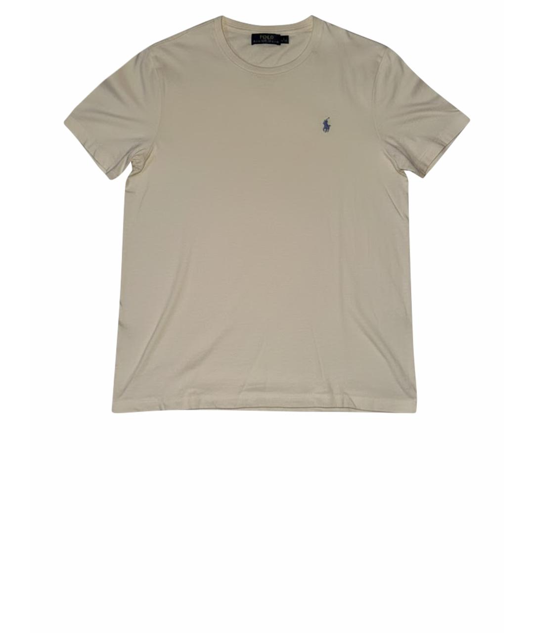 POLO RALPH LAUREN Бежевая хлопковая майка, фото 1