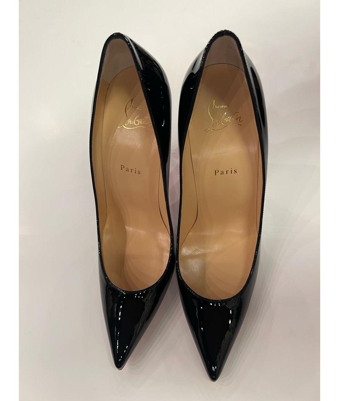 CHRISTIAN LOUBOUTIN Черные туфли из лакированной кожи, фото 3