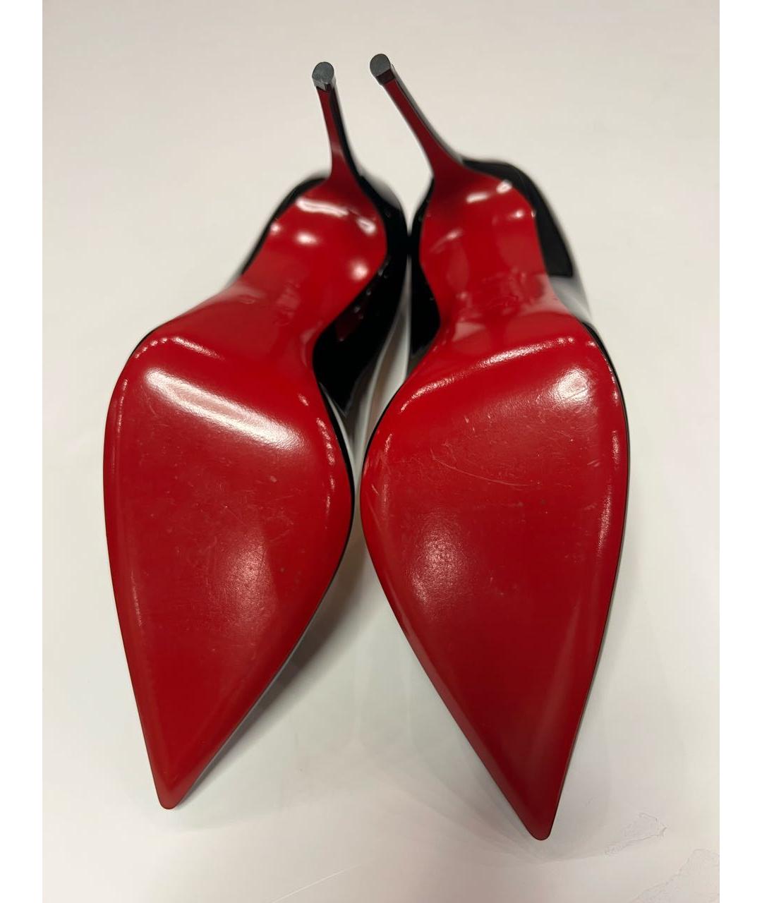 CHRISTIAN LOUBOUTIN Черные туфли из лакированной кожи, фото 5