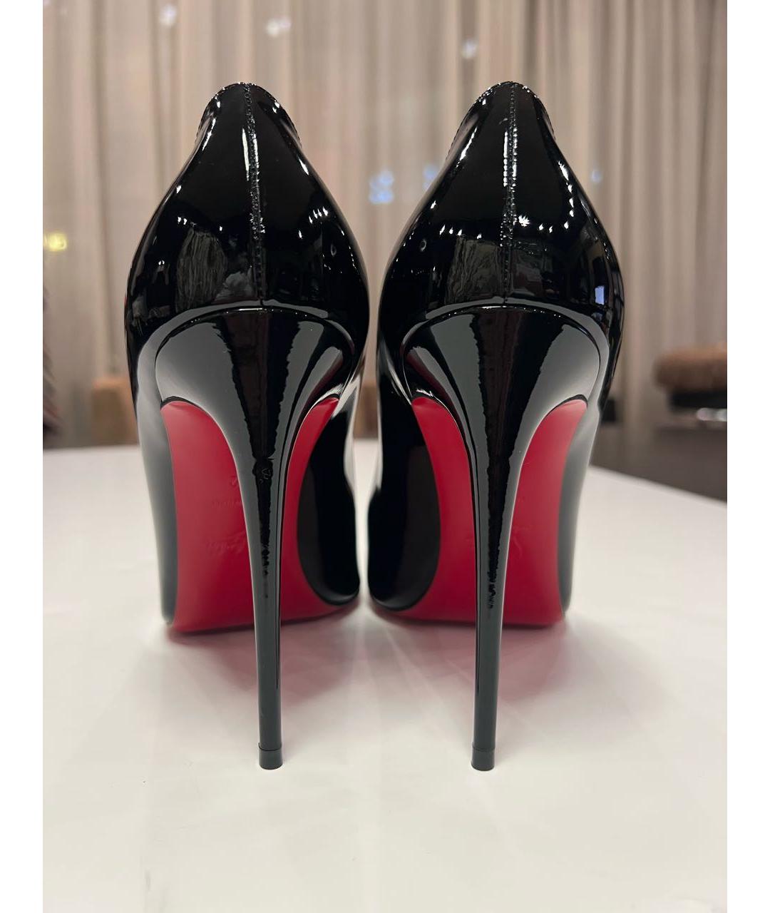 CHRISTIAN LOUBOUTIN Черные туфли из лакированной кожи, фото 4
