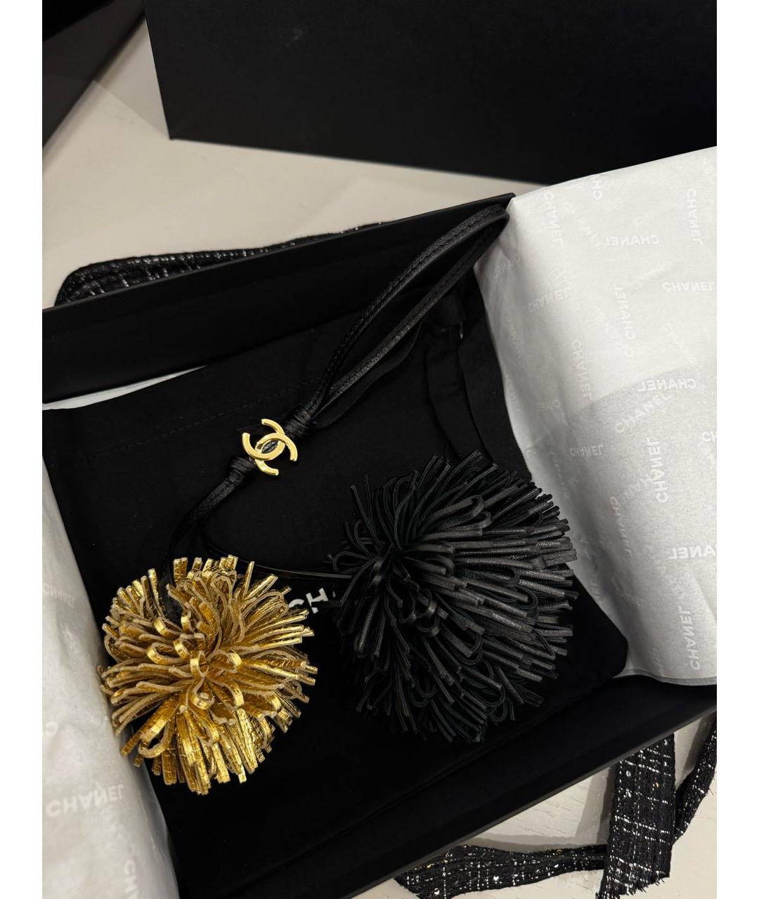 CHANEL Черный брелок, фото 4