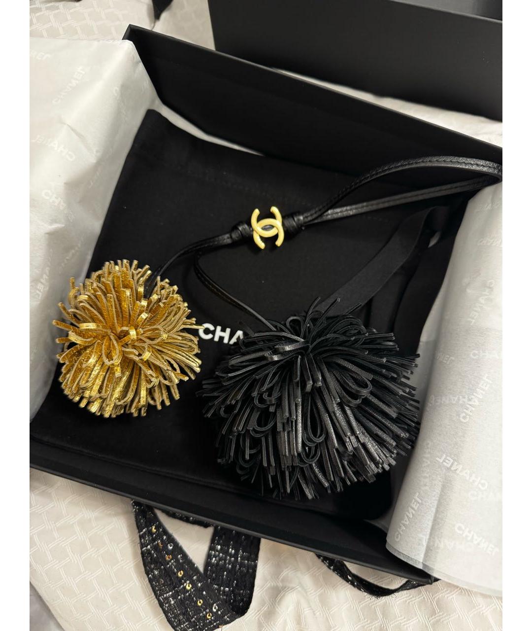 CHANEL Черный брелок, фото 7