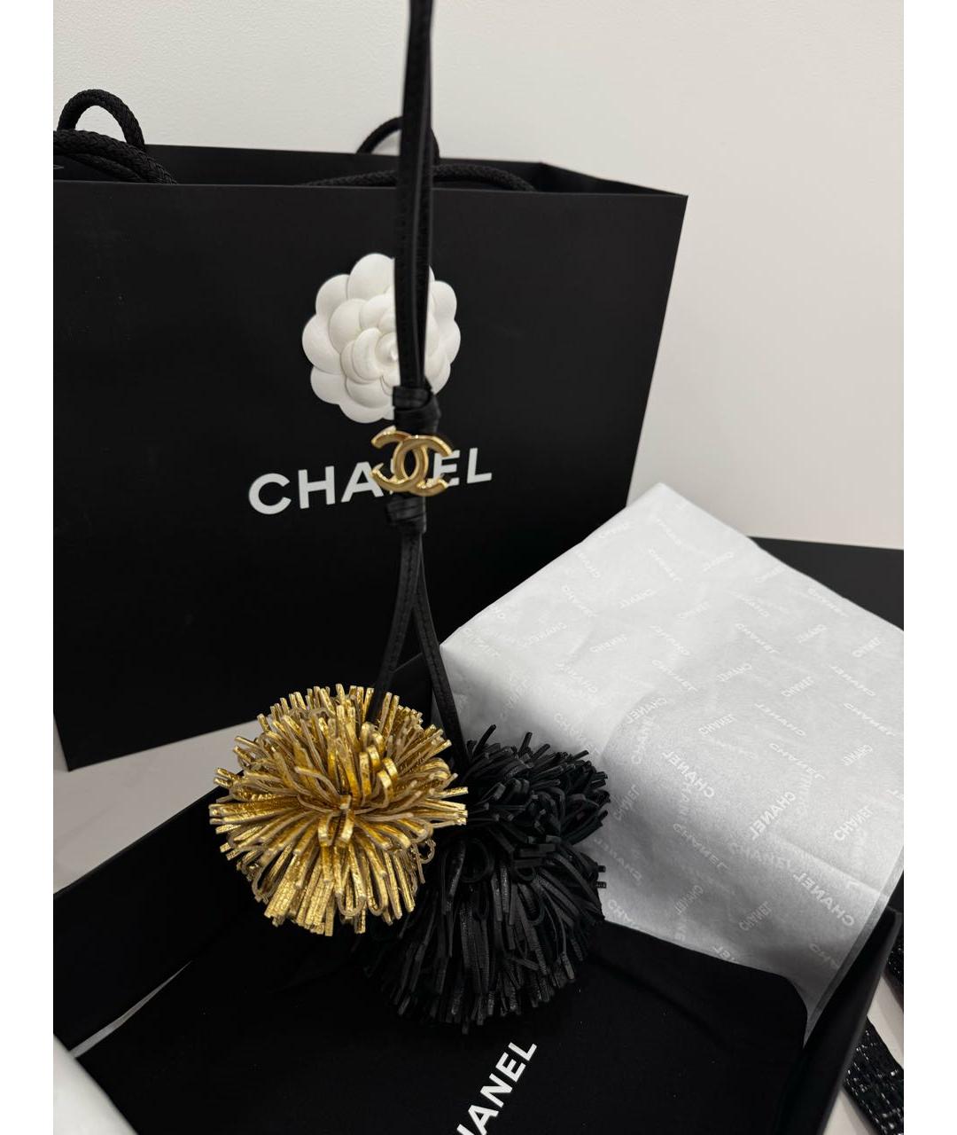 CHANEL Черный брелок, фото 2