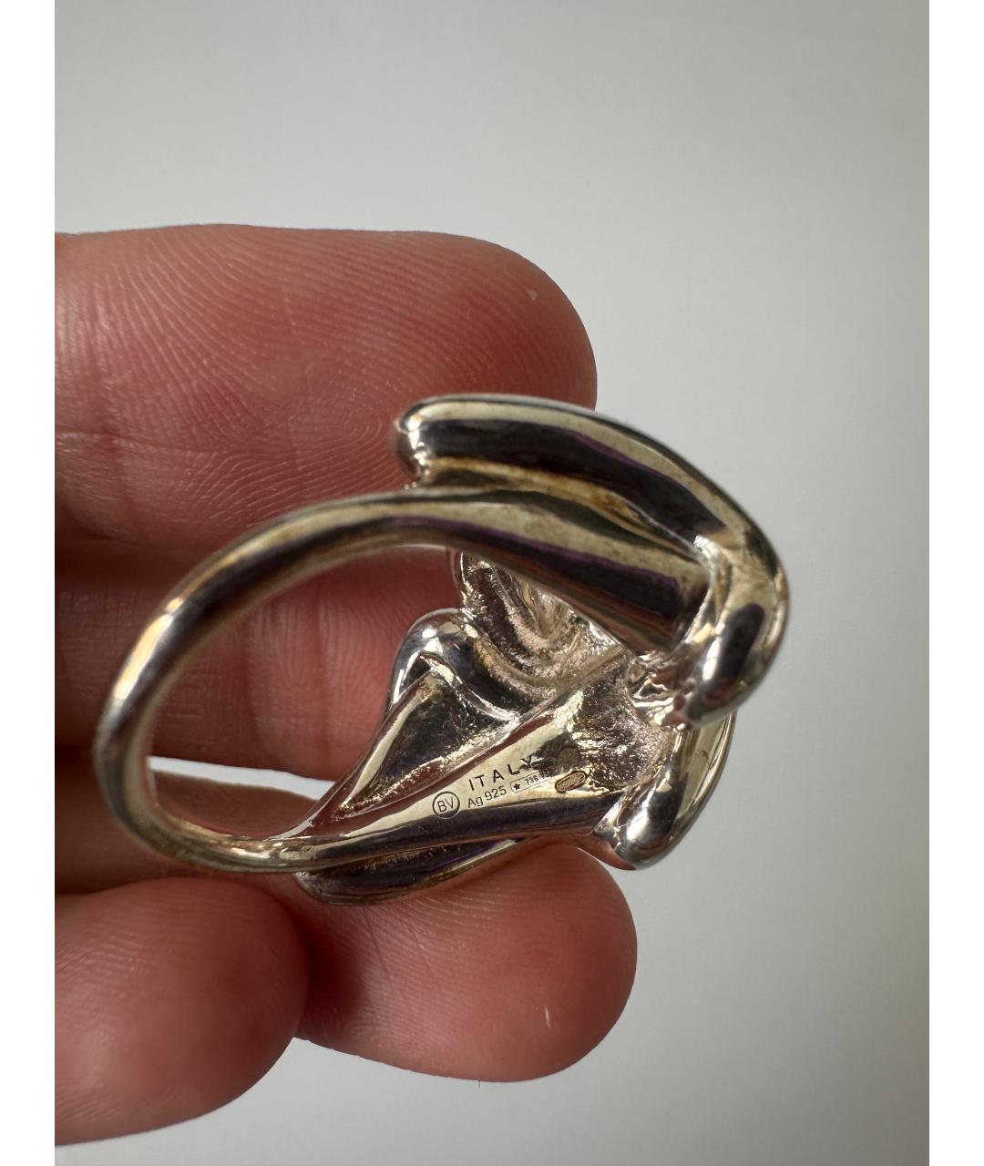 BOTTEGA VENETA Серебряное серебряное кольцо, фото 4