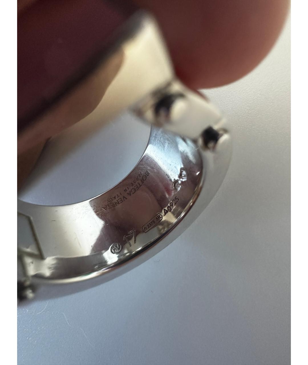 BOTTEGA VENETA Серебряное серебряное кольцо, фото 3