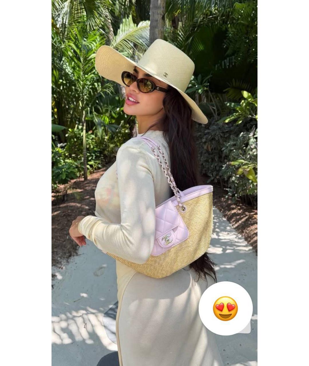 CHANEL Бежевая соломенная шляпа, фото 2