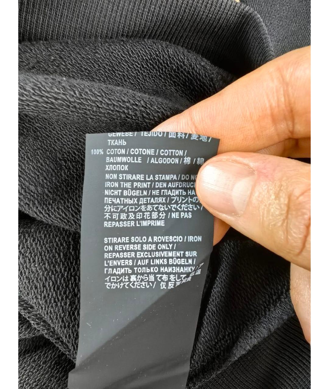 SAINT LAURENT Черный хлопковый джемпер / свитер, фото 6