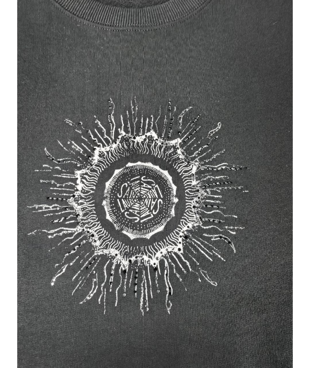 SAINT LAURENT Черный хлопковый джемпер / свитер, фото 3