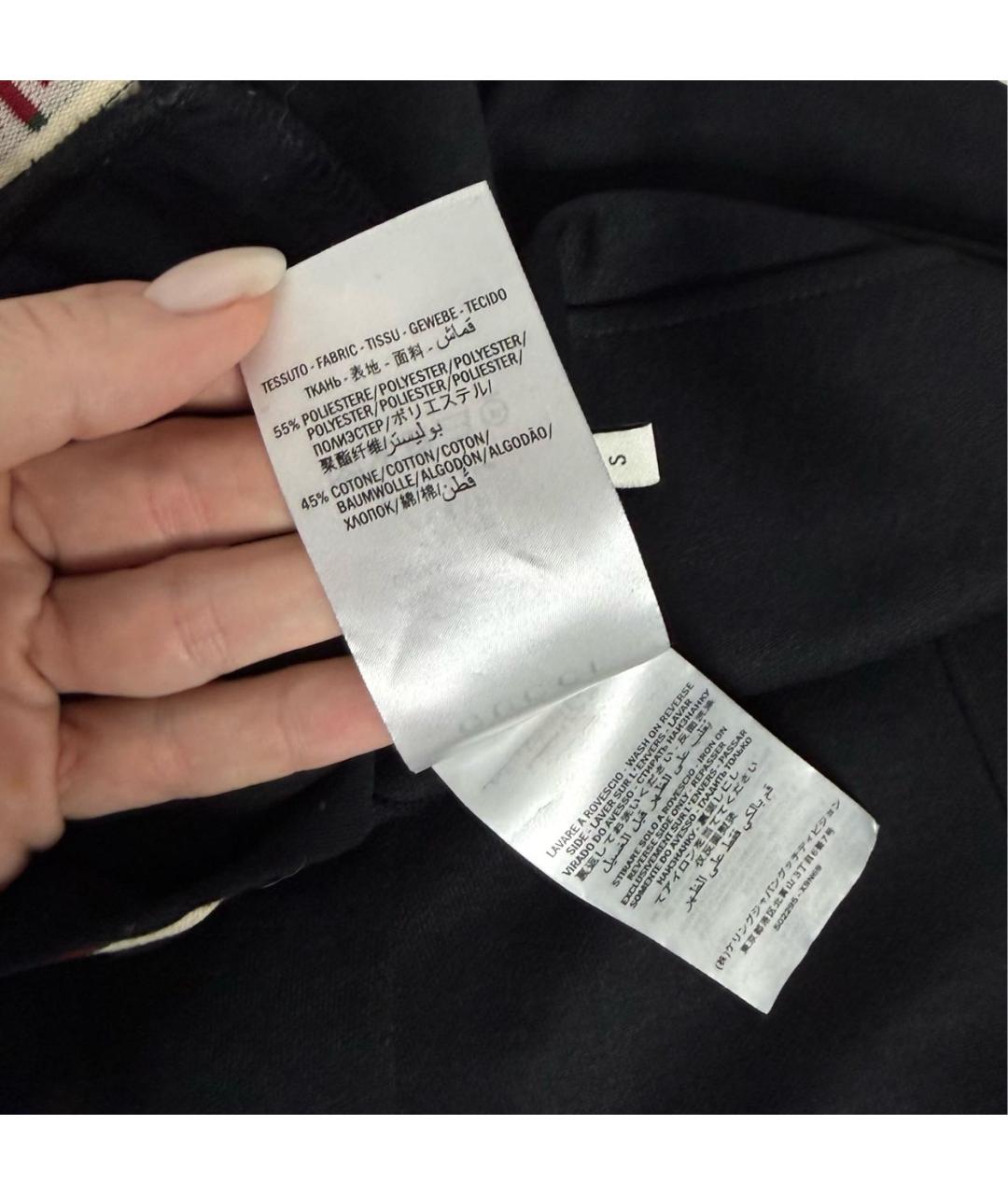 GUCCI Черные хлопковые кюлоты, фото 9