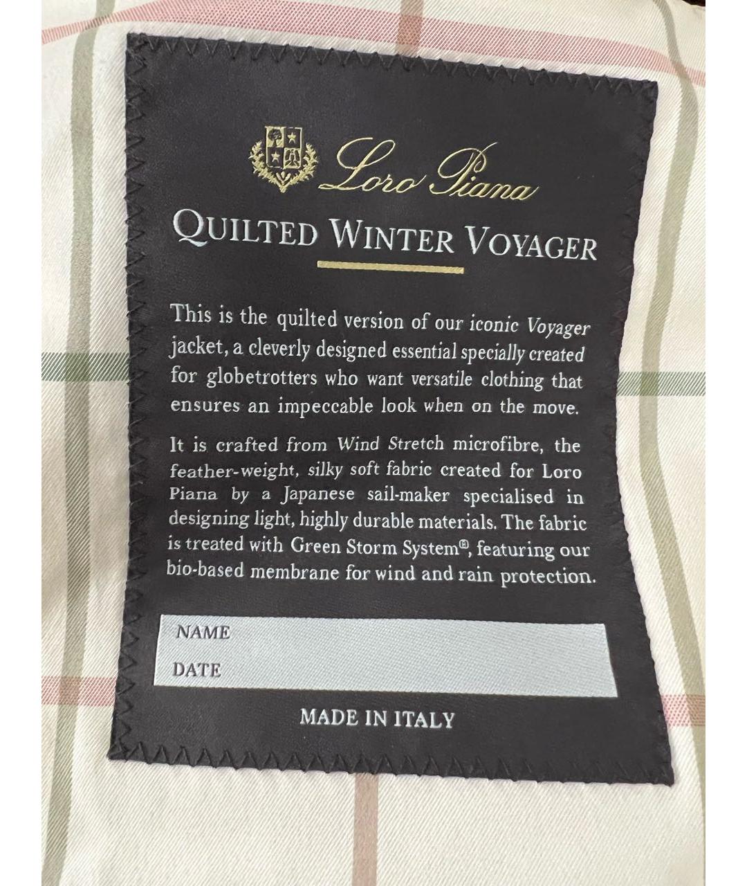 LORO PIANA Черный полиамидовый пуховик, фото 5