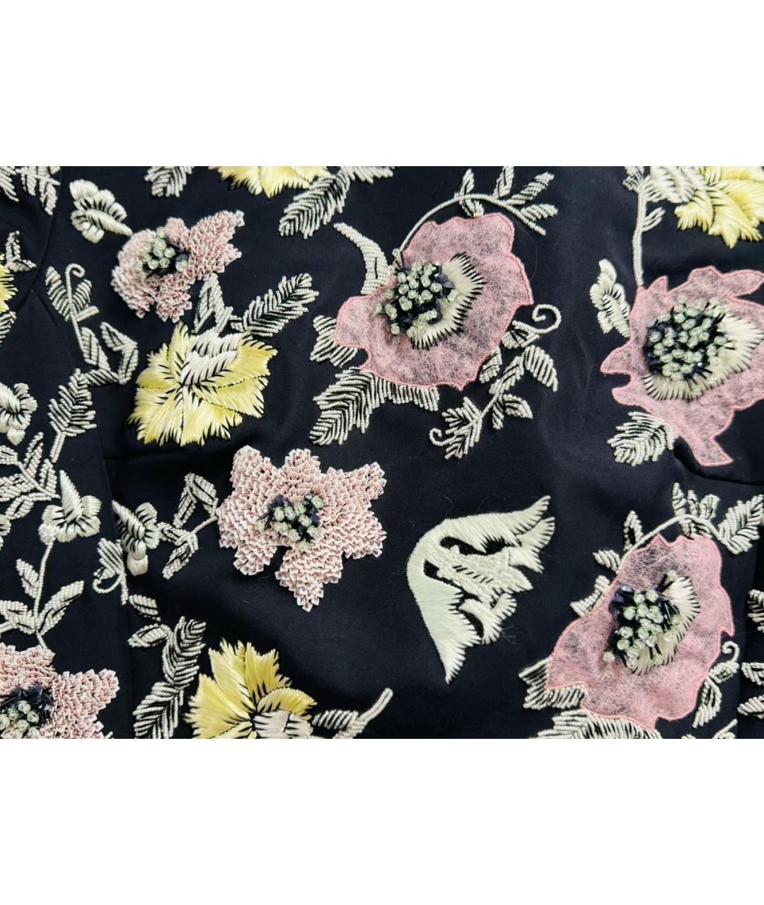 CHRISTIAN DIOR Черное хлопковое коктейльное платье, фото 4