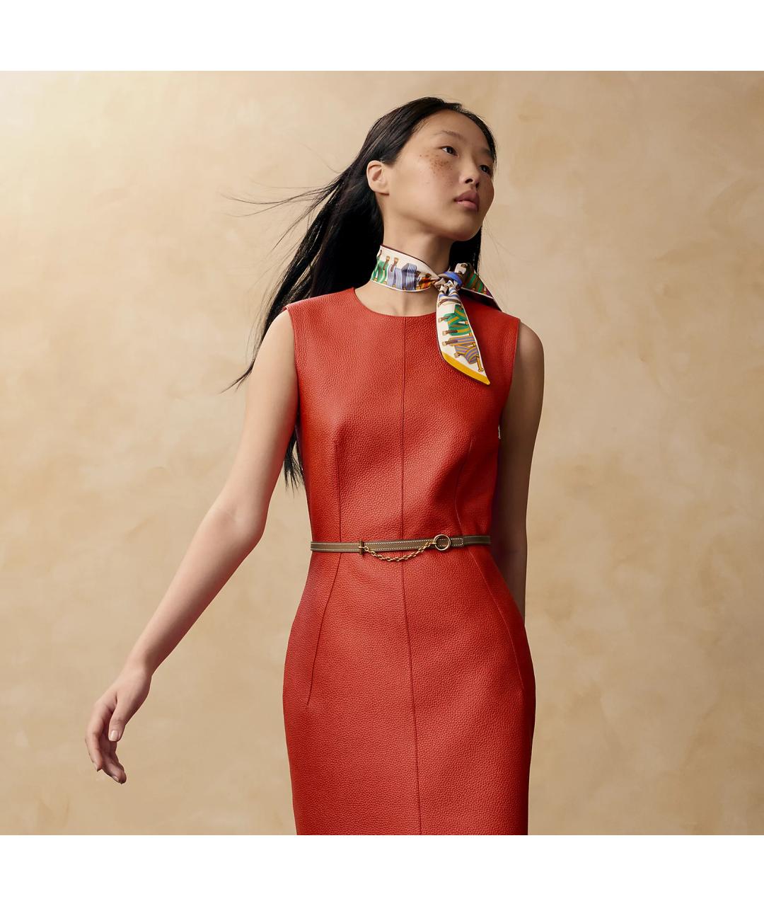 HERMES Коричневый кожаный ремень, фото 3