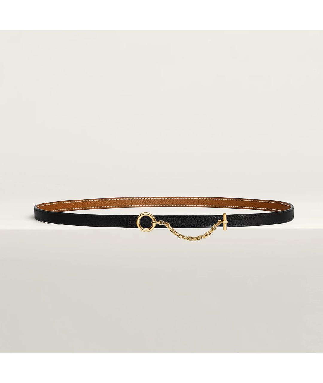 HERMES Коричневый кожаный ремень, фото 2