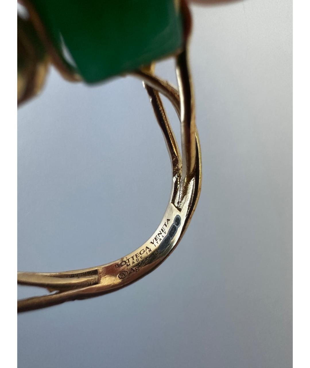 BOTTEGA VENETA Золотое серебряное кольцо, фото 3