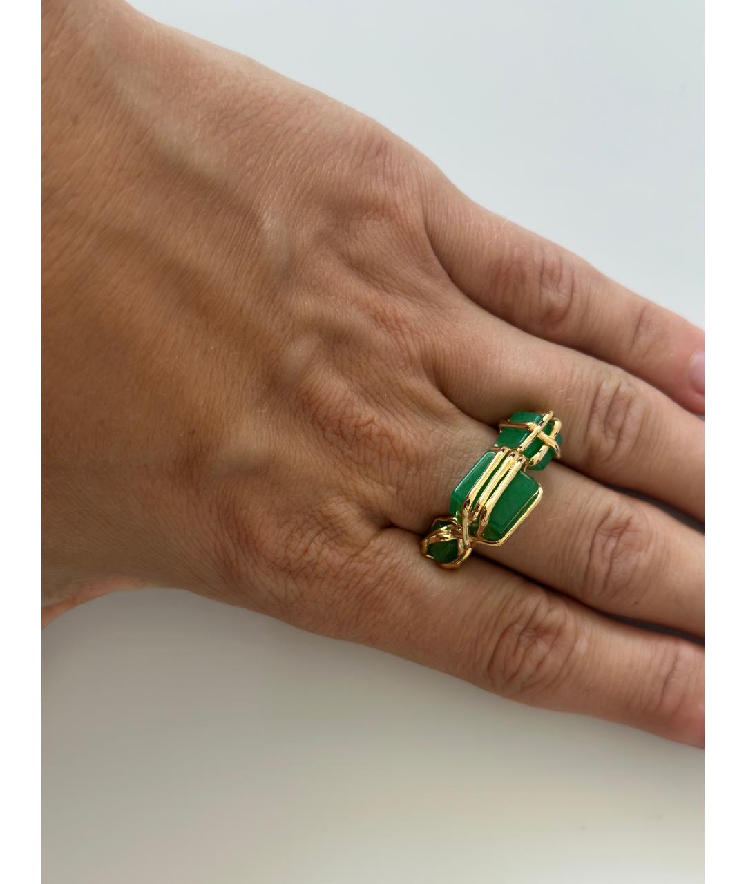 BOTTEGA VENETA Золотое серебряное кольцо, фото 4