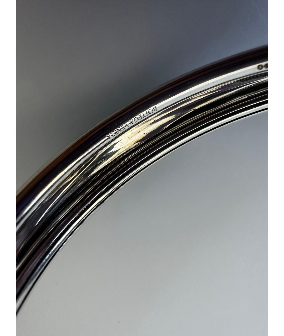 BOTTEGA VENETA Серебрянный серебряный браслет, фото 3