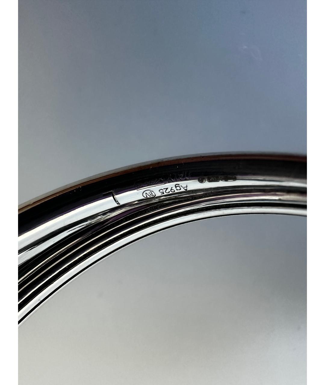 BOTTEGA VENETA Серебрянный серебряный браслет, фото 4