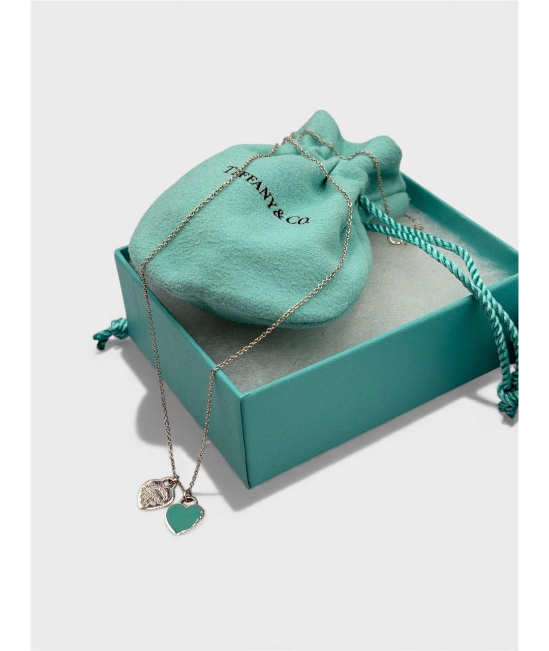 TIFFANY&CO Бирюзовый серебряный кулон, фото 3