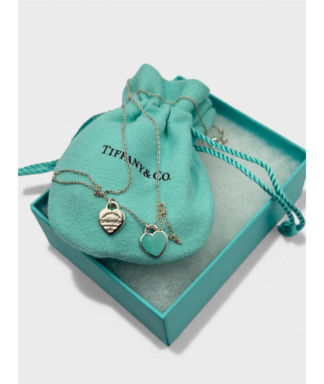 TIFFANY&CO Бирюзовый серебряный кулон, фото 4