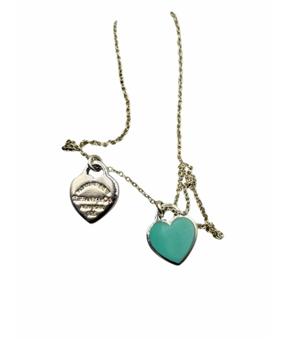 TIFFANY&CO Бирюзовый серебряный кулон, фото 1
