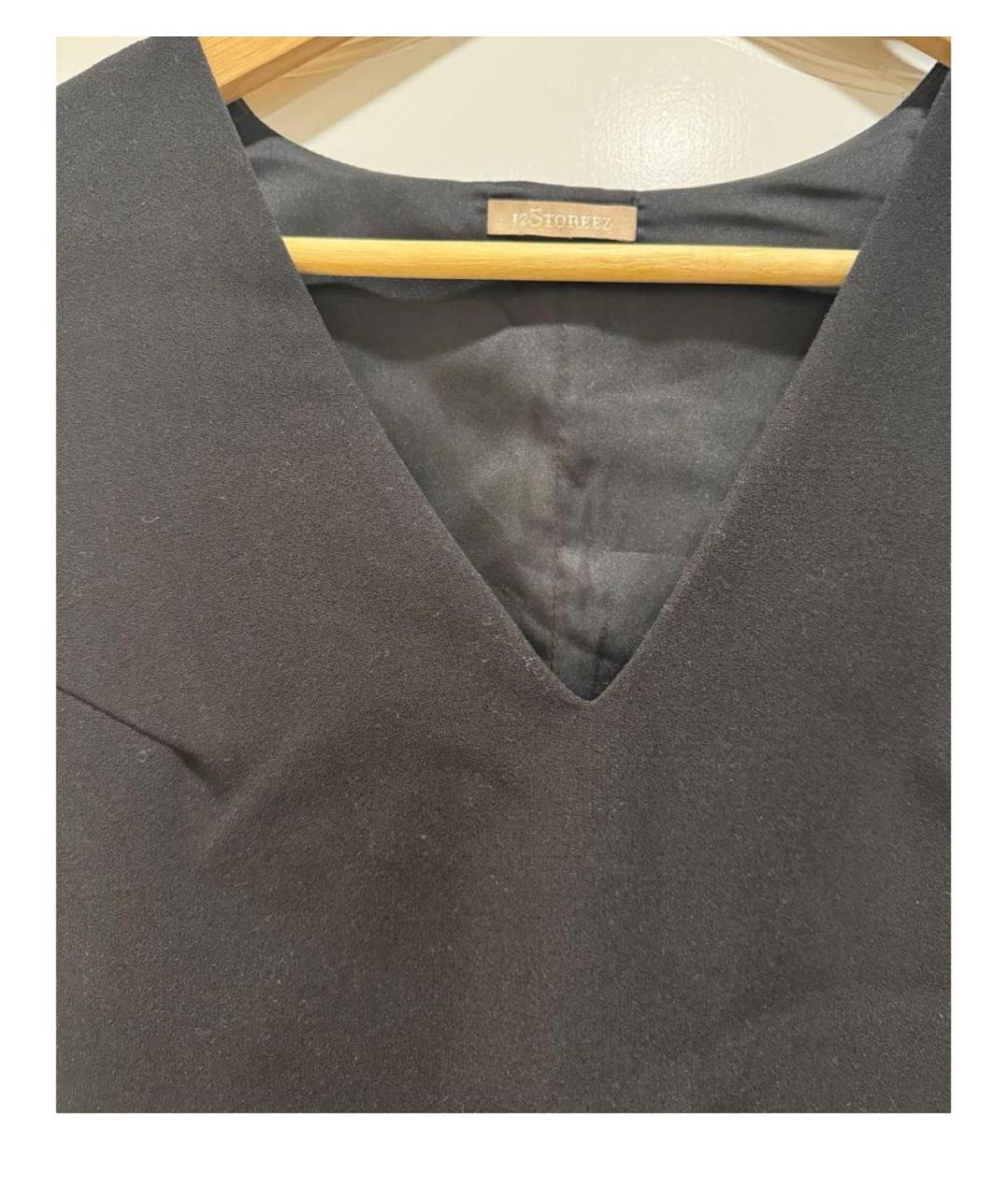 12 STOREEZ Черная блузы, фото 3