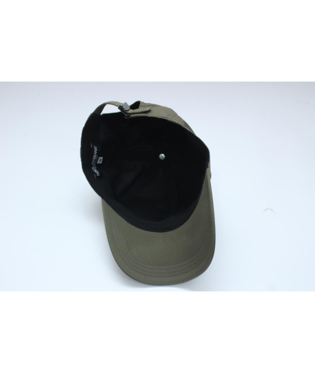 DOLCE&GABBANA Зеленая хлопковая кепка/бейсболка, фото 8