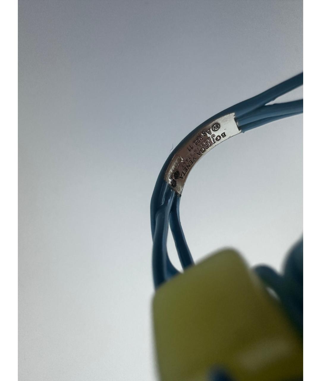 BOTTEGA VENETA Голубое кольцо, фото 3