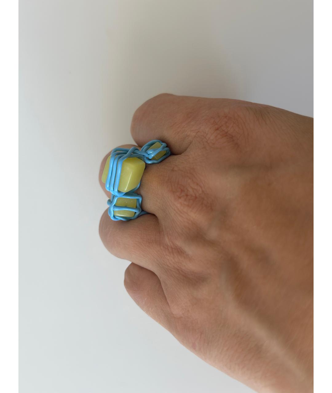 BOTTEGA VENETA Голубое кольцо, фото 5