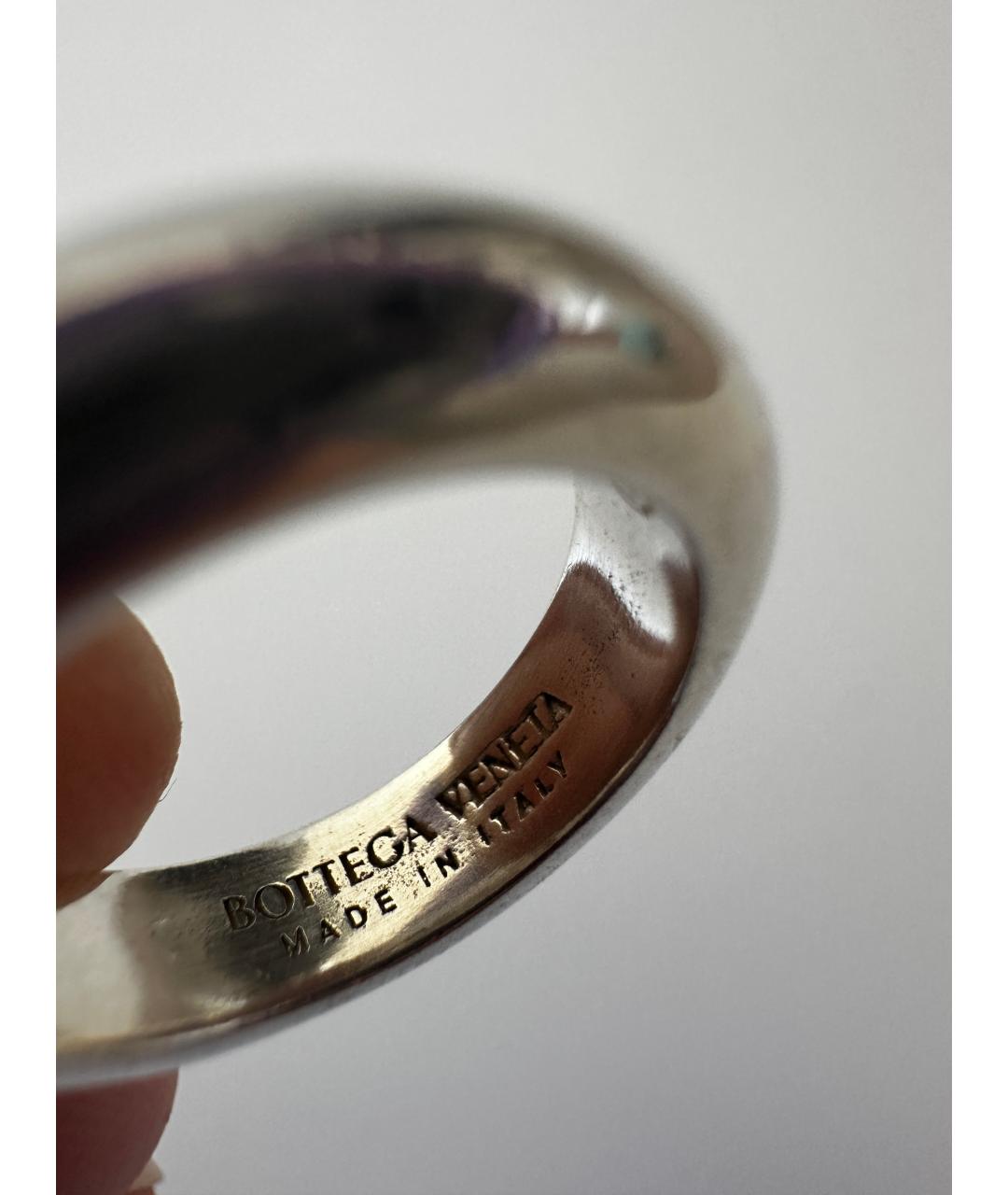 BOTTEGA VENETA Серебряное серебряное кольцо, фото 4