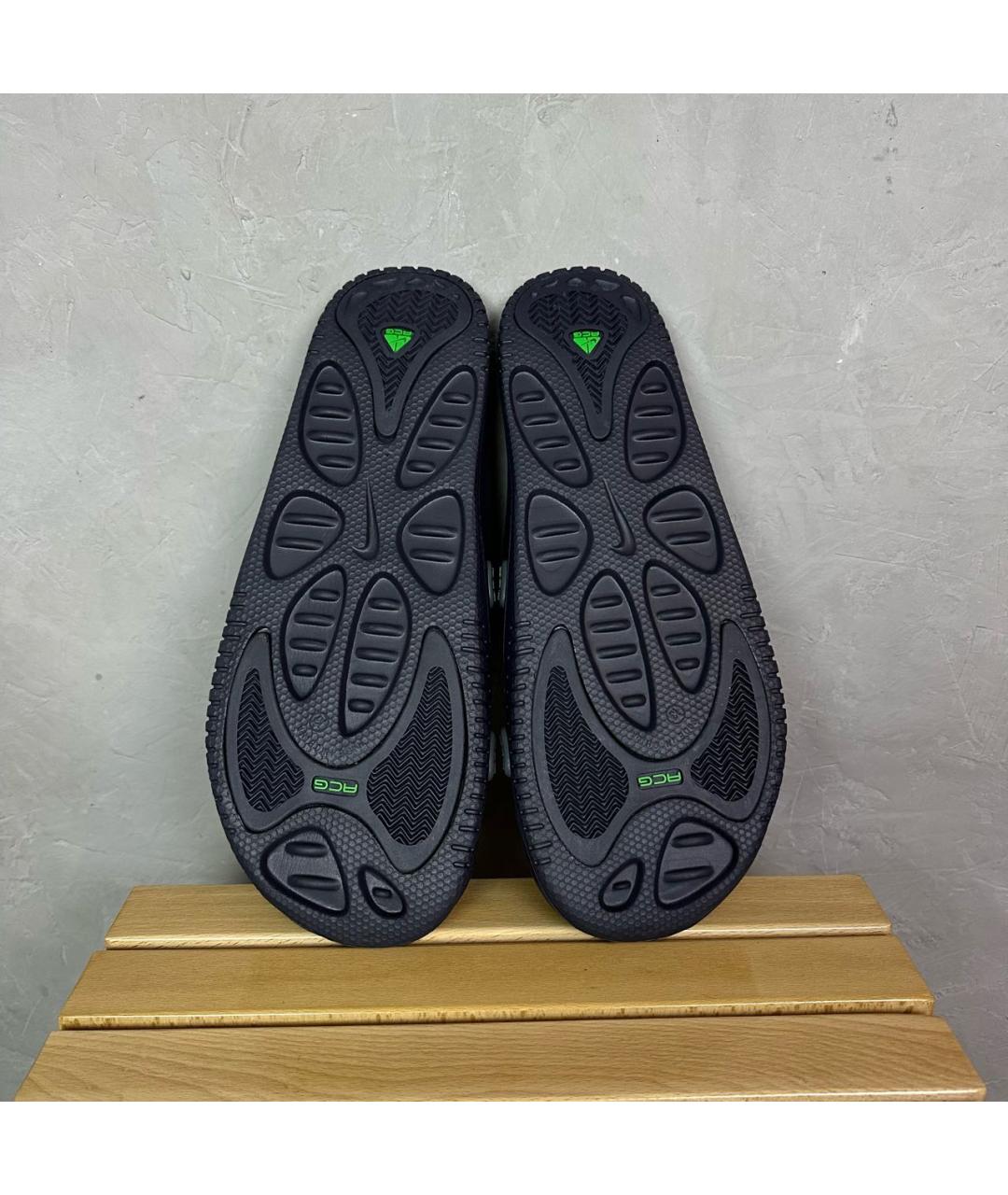 NIKE ACG Зеленые резиновые шлепанцы, фото 4