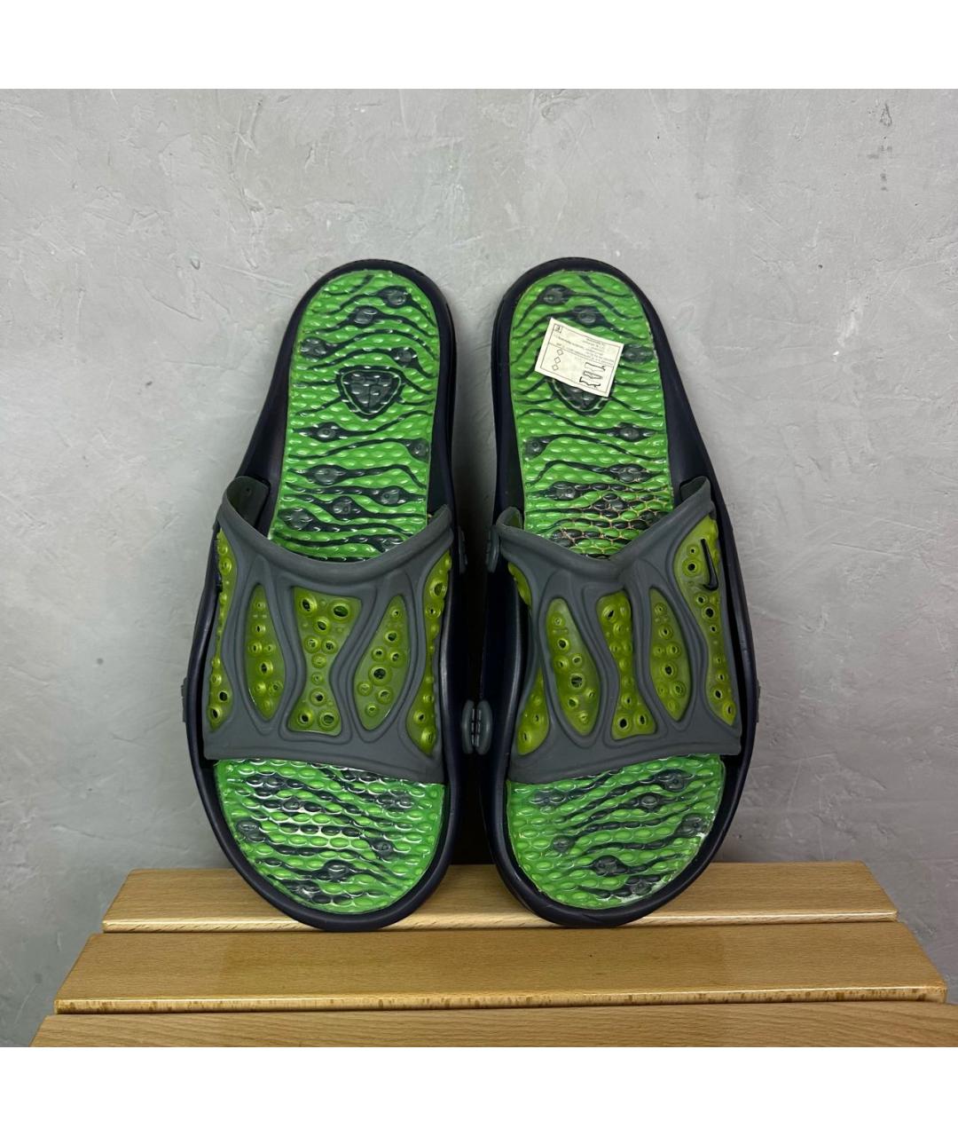 NIKE ACG Зеленые резиновые шлепанцы, фото 3