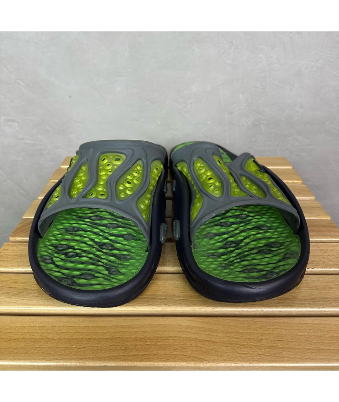 NIKE ACG Зеленые резиновые шлепанцы, фото 5