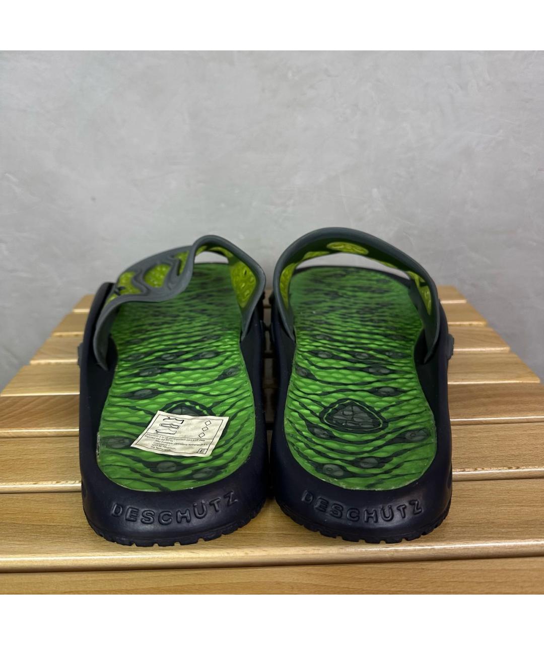 NIKE ACG Зеленые резиновые шлепанцы, фото 6