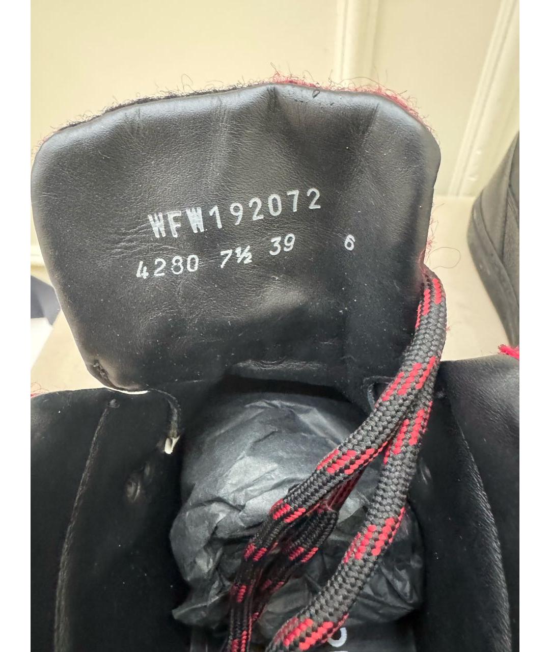 WOOLRICH Черные кожаные ботинки, фото 3